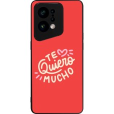 Coque OPPO Find X5 - Silicone rigide noir Saint Valentines Day 26 Te quiero mucho