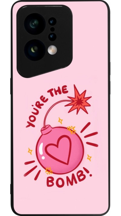 OPPO Find X5 Case Hülle - Silikon schwarz Saint Valentines Day 26 You are the bomb