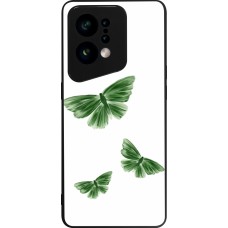 Coque OPPO Find X5 - Silicone rigide noir Butterflies Spring 2026