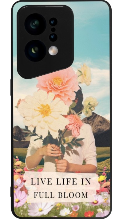 OPPO Find X5 Case Hülle - Silikon schwarz Live life in full moon Spring 2026