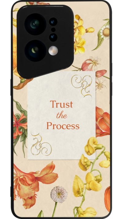 OPPO Find X5 Case Hülle - Silikon schwarz Trust the process Spring 2026