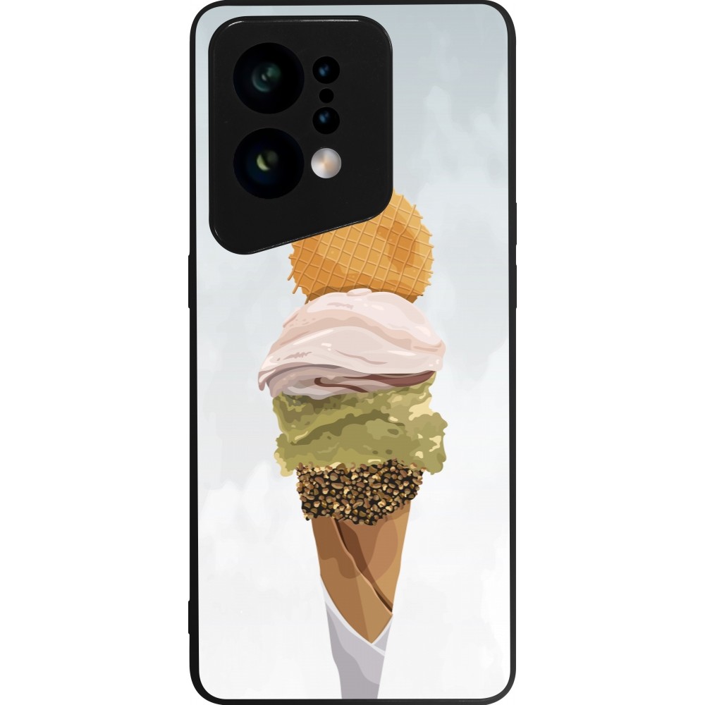 OPPO Find X5 Case Hülle - Silikon schwarz Summer 2025 Cornet