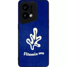 Coque OPPO Find X5 - Silicone rigide noir Vitamin sea Summer 2026