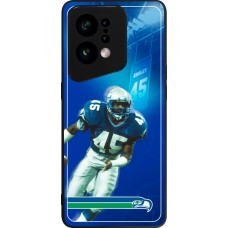 Coque OPPO Find X5 - Silicone rigide noir Super Bowl 26 Seattle 1