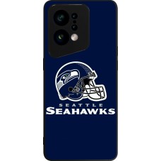 Coque OPPO Find X5 - Silicone rigide noir Super Bowl 26 Seattle 3