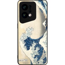 Coque OPPO Find X5 - Silicone rigide noir Tableau art - La Grande Vague de Kanagawa - Hokusai