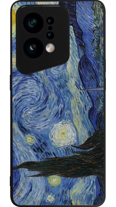 Coque OPPO Find X5 - Silicone rigide noir Tableau art - La Nuit étoilée - Van Gogh