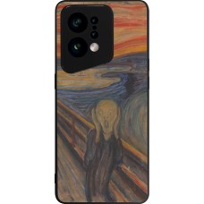 Coque OPPO Find X5 - Silicone rigide noir Tableau art - Le Cri - Edvard Munch