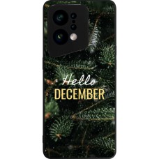 Coque OPPO Find X5 - Silicone rigide noir Winter 25 Winter hello december