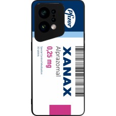 Coque OPPO Find X5 - Silicone rigide noir Xanax Alprazolam 2025