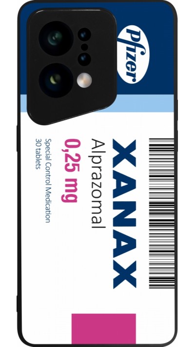 Coque OPPO Find X5 - Silicone rigide noir Xanax Alprazolam 2025