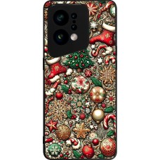 OPPO Find X5 Case Hülle - Silikon schwarz Weihnachten 2023 Mikromuster