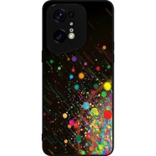 OPPO Find X5 Pro Case Hülle - Silikon schwarz Abstract Bubble Lines