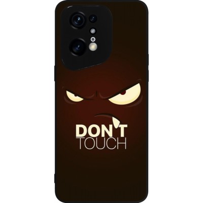 OPPO Find X5 Pro Case Hülle - Silikon schwarz Angry Dont Touch