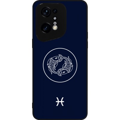 OPPO Find X5 Pro Case Hülle - Silikon schwarz Astrologie Fische
