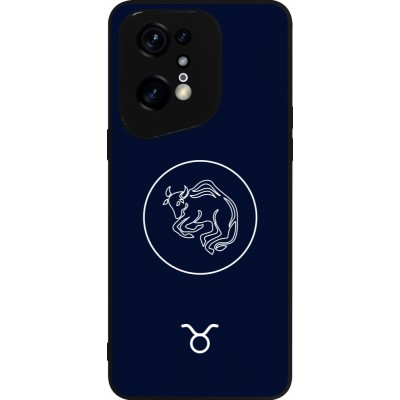 OPPO Find X5 Pro Case Hülle - Silikon schwarz Astrologie Stier