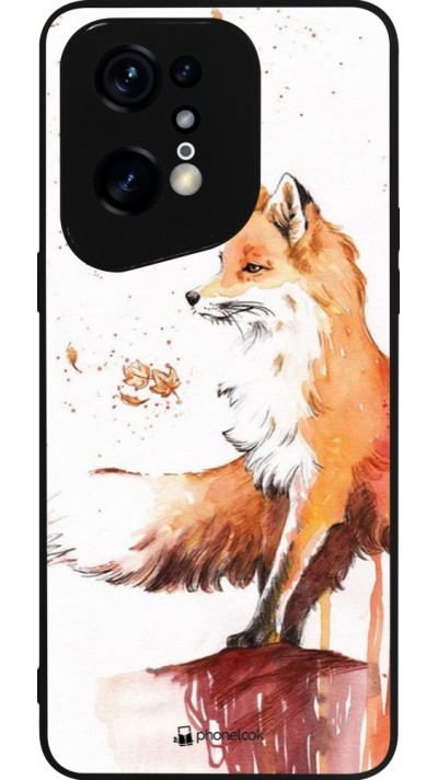 OPPO Find X5 Pro Case Hülle - Silikon schwarz Autumn 21 Fox
