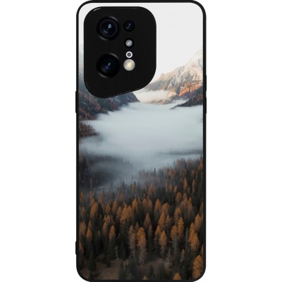 OPPO Find X5 Pro Case Hülle - Silikon schwarz Autumn 22 forest lanscape