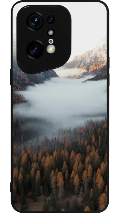 OPPO Find X5 Pro Case Hülle - Silikon schwarz Autumn 22 forest lanscape