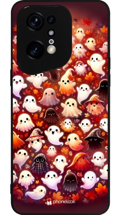 OPPO Find X5 Pro Case Hülle - Silikon schwarz Gespenster Herbst niedlich