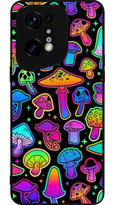OPPO Find X5 Pro Case Hülle - Silikon schwarz Autumn 2024 magic mushrooms