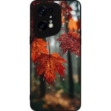 OPPO Find X5 Pro Case Hülle - Silikon schwarz Autumn 25 Rain