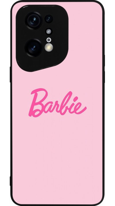 OPPO Find X5 Pro Case Hülle - Silikon schwarz Barbie Text