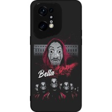 Coque OPPO Find X5 Pro - Silicone rigide noir Bella Ciao