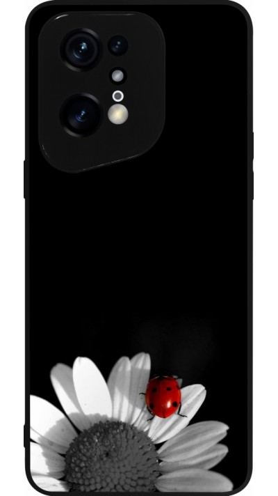 OPPO Find X5 Pro Case Hülle - Silikon schwarz Black and white Cox