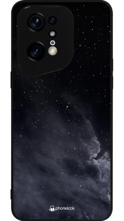 OPPO Find X5 Pro Case Hülle - Silikon schwarz Black Sky Clouds