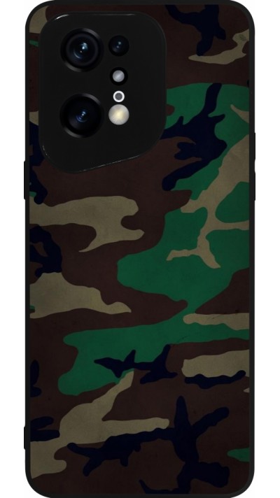 OPPO Find X5 Pro Case Hülle - Silikon schwarz Camouflage 3