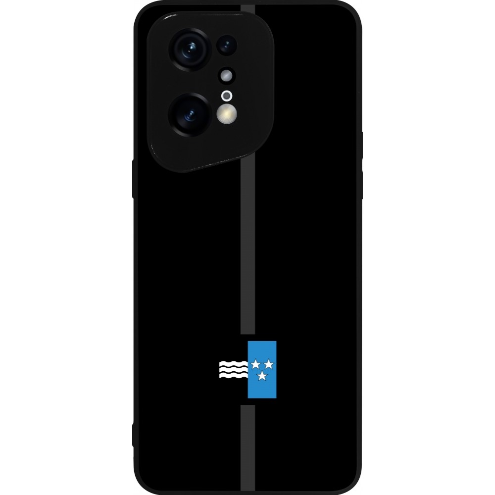 Coque OPPO Find X5 Pro - Silicone rigide noir Canton AG noir
