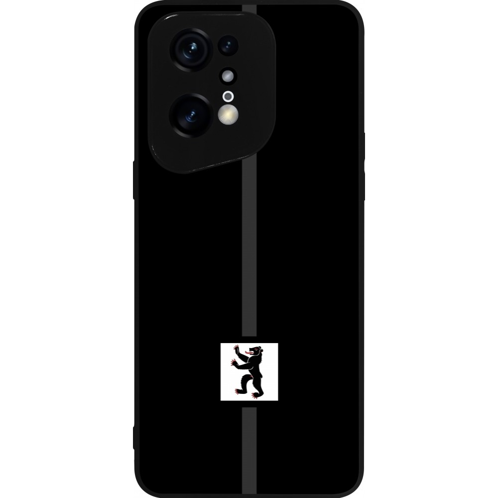 Coque OPPO Find X5 Pro - Silicone rigide noir Canton AI noir