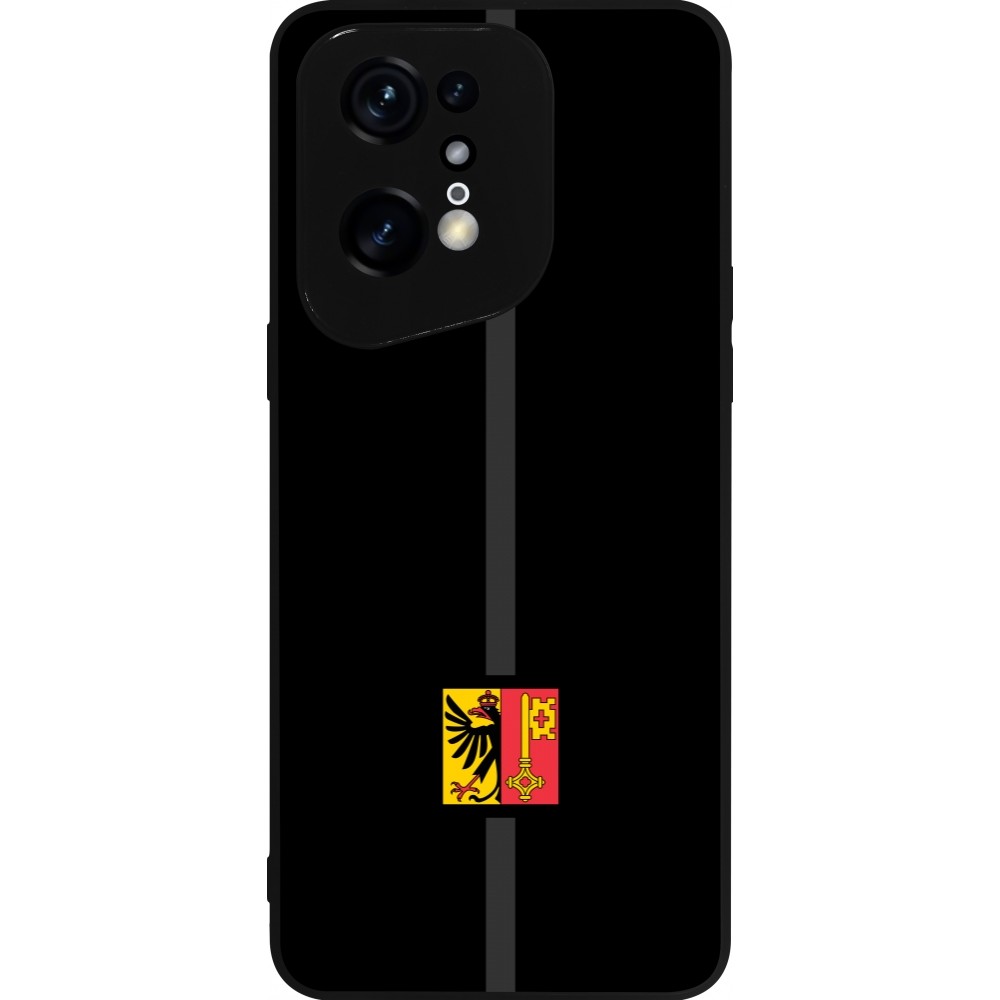 OPPO Find X5 Pro Case Hülle - Silikon schwarz Kanton GE schwarz