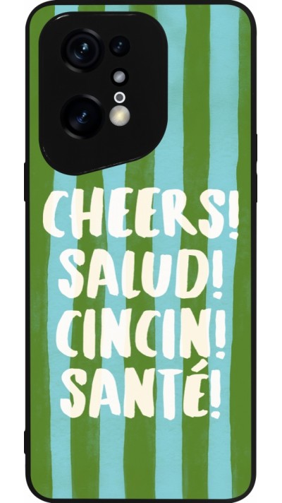 OPPO Find X5 Pro Case Hülle - Silikon schwarz Cheers 2026