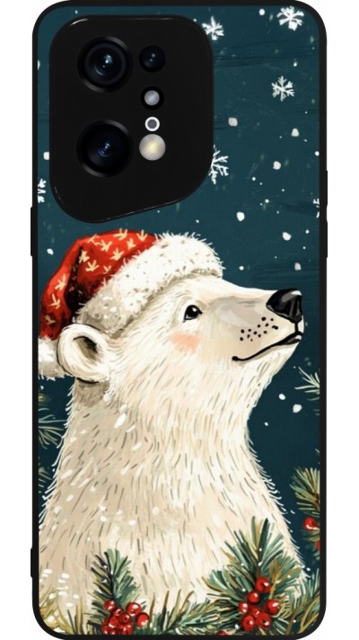 Coque OPPO Find X5 Pro - Silicone rigide noir Christmas 25 Bear