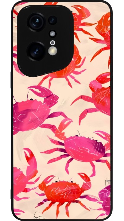 OPPO Find X5 Pro Case Hülle - Silikon schwarz Crabs Paint