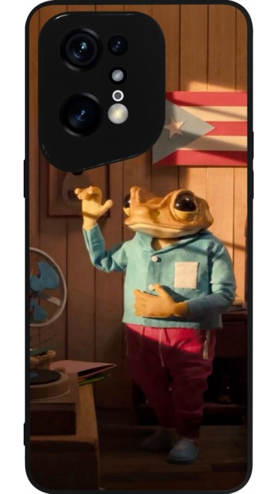 OPPO Find X5 Pro Case Hülle - Silikon schwarz Dancing frog DTMF