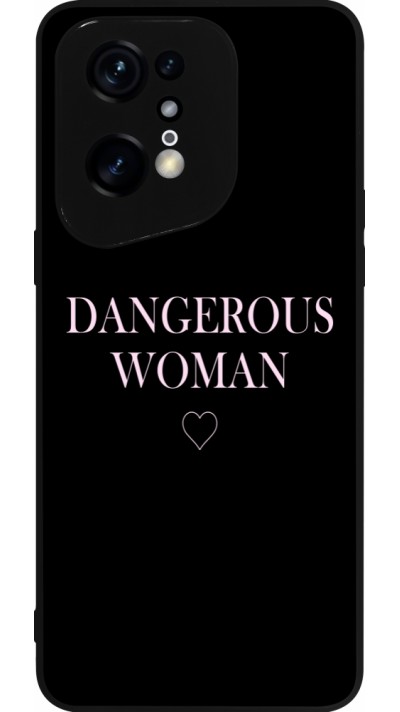 OPPO Find X5 Pro Case Hülle - Silikon schwarz Dangerous woman