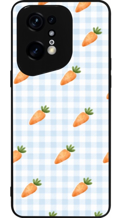 OPPO Find X5 Pro Case Hülle - Silikon schwarz Easter 2026 Pattern carrots