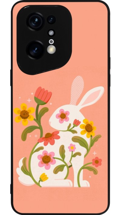 OPPO Find X5 Pro Case Hülle - Silikon schwarz Easter 2026 Rabbit collage