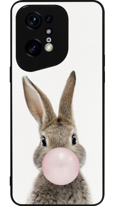 OPPO Find X5 Pro Case Hülle - Silikon schwarz Easter 2023 bubble gum bunny