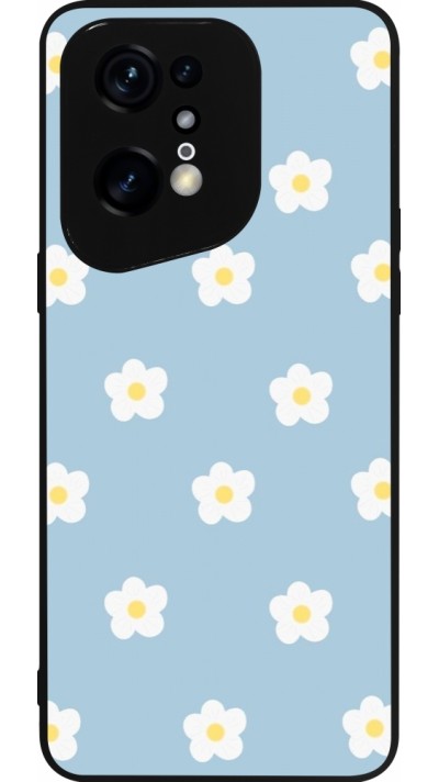 OPPO Find X5 Pro Case Hülle - Silikon schwarz Easter 2024 daisy flower