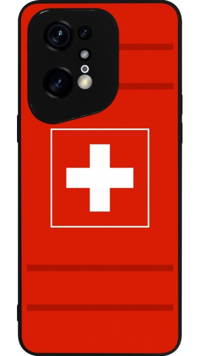 OPPO Find X5 Pro Case Hülle - Silikon schwarz Euro 2020 Switzerland
