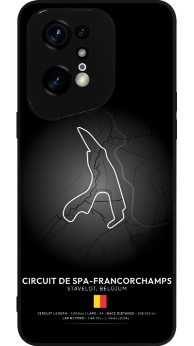 OPPO Find X5 Pro Case Hülle - Silikon schwarz F1 Track 2025 Belgium