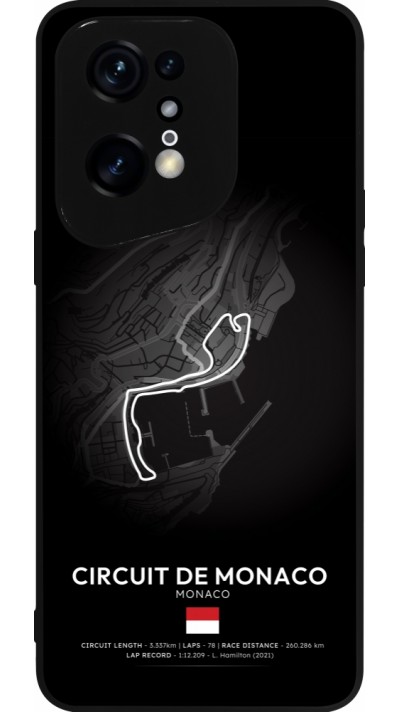 OPPO Find X5 Pro Case Hülle - Silikon schwarz F1 Track 2025 Monaco
