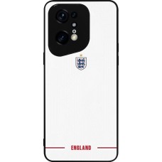 Coque OPPO Find X5 Pro - Silicone rigide noir Maillot de football Angleterre 2026 personnalisable