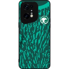 OPPO Find X5 Pro Case Hülle - Silikon schwarz Saudi-Arabien 2022 personalisierbares Fussballtrikot