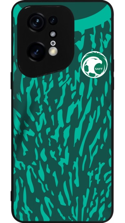 OPPO Find X5 Pro Case Hülle - Silikon schwarz Saudi-Arabien 2022 personalisierbares Fussballtrikot