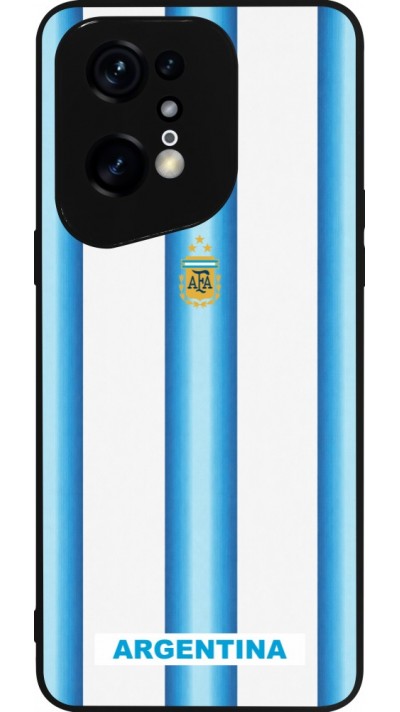 OPPO Find X5 Pro Case Hülle - Silikon schwarz Argentinien 2026 personalisierbares Fussballtrikot